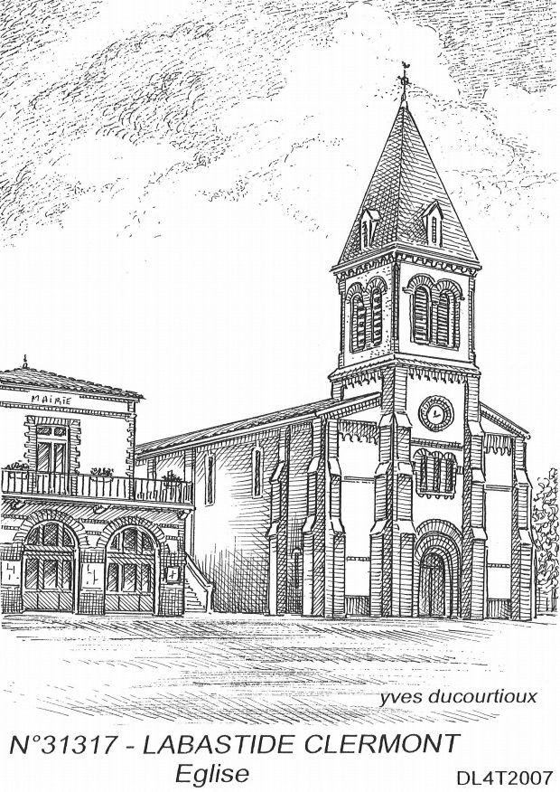 N 31317 - LABASTIDE CLERMONT - église
